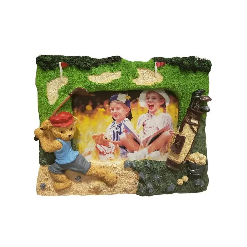 Kids Golfing Picture Frame Bear Golfing 5
